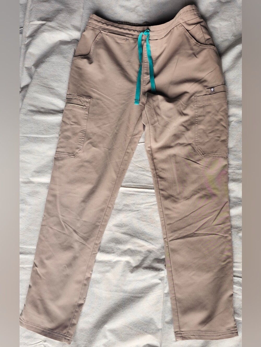 Figs Women's Khaki Scrub Pants Small Petite